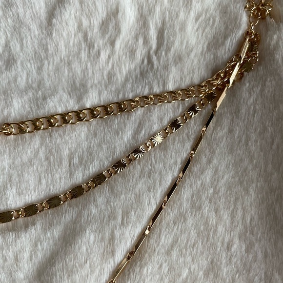 Ettika 18K Gold Plated Mixed Layered Necklace NEW - Picture 12 of 13